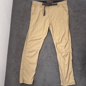 Wrangler ATG Cargo Pants Men's Size 38x32 Khaki All Terrain Gear Hiking Utility